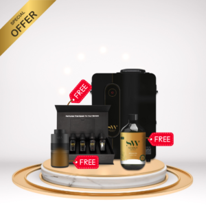 ScentWorld S200 car diffuser bundle contain free car diffuser and car fragrance oil box with 500 ml fragrance oil — Scent World UAE
